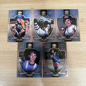 1999-00 Upper Deck Retro McDonald's Gretzky The Great Career Hockey Set (5)